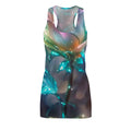 Floral Glow Racerback Dress — Iridescent Bloom All-Over Print