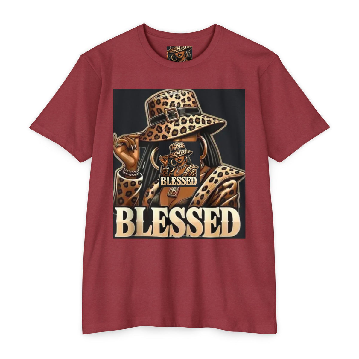 Blessed Leopard Hat T-Shirt