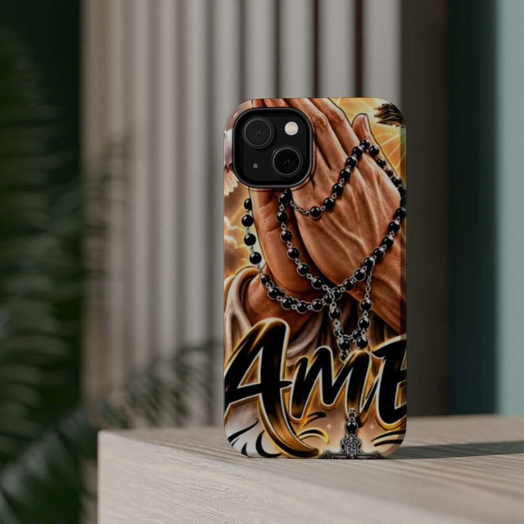 Praying Hands Rosary Magnetic Impact Phone Case
