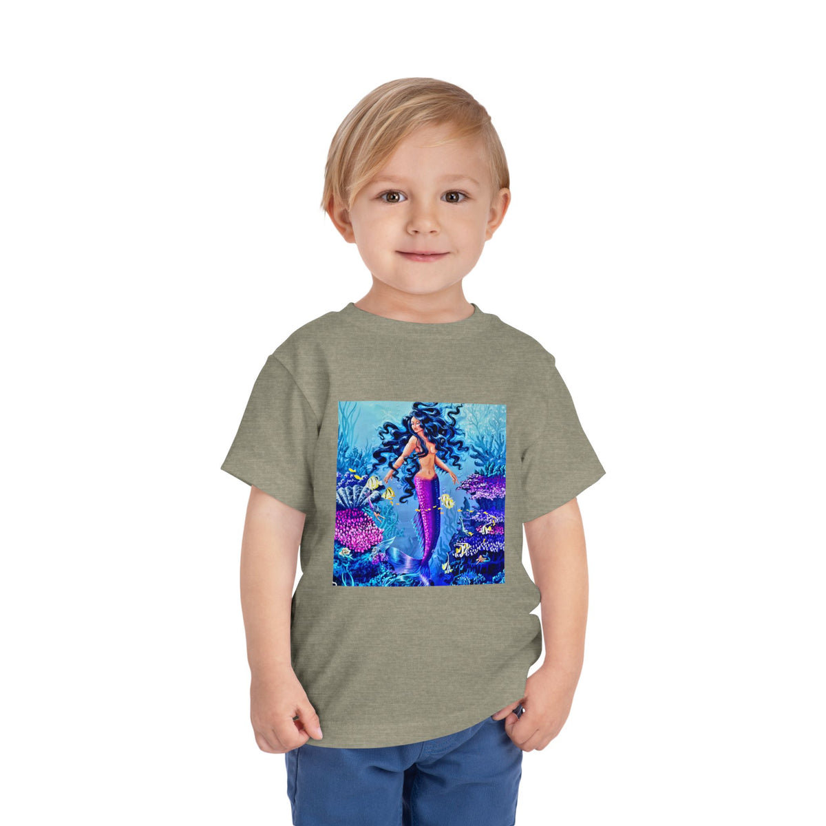 Mermaid Toddler Tee — Colorful Underwater Ocean Playtop