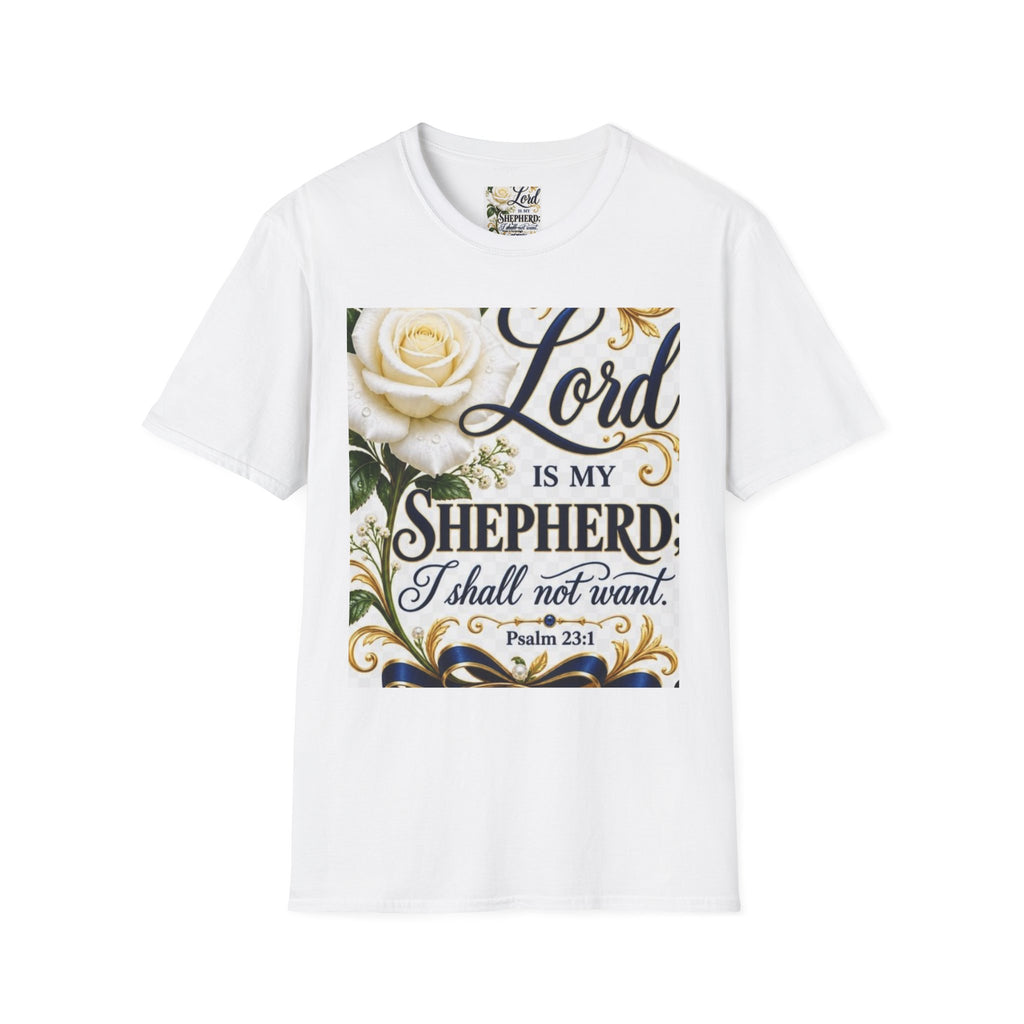 Lord Is My Shepherd T-Shirt — Psalm 23:1 Floral Christian Tee