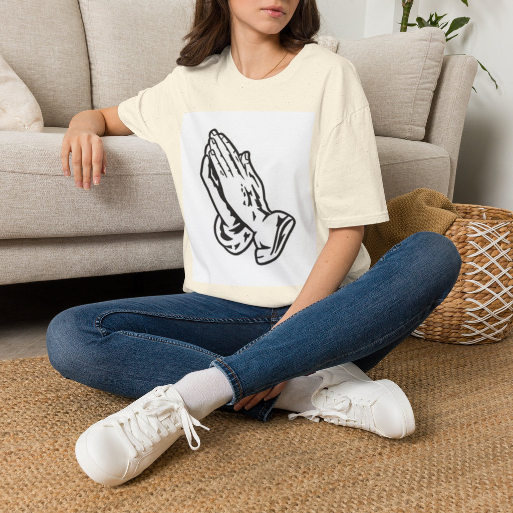 Praying Hands T-Shirt — Vintage Prayer Graphic Tee for Faith & Spiritual Style