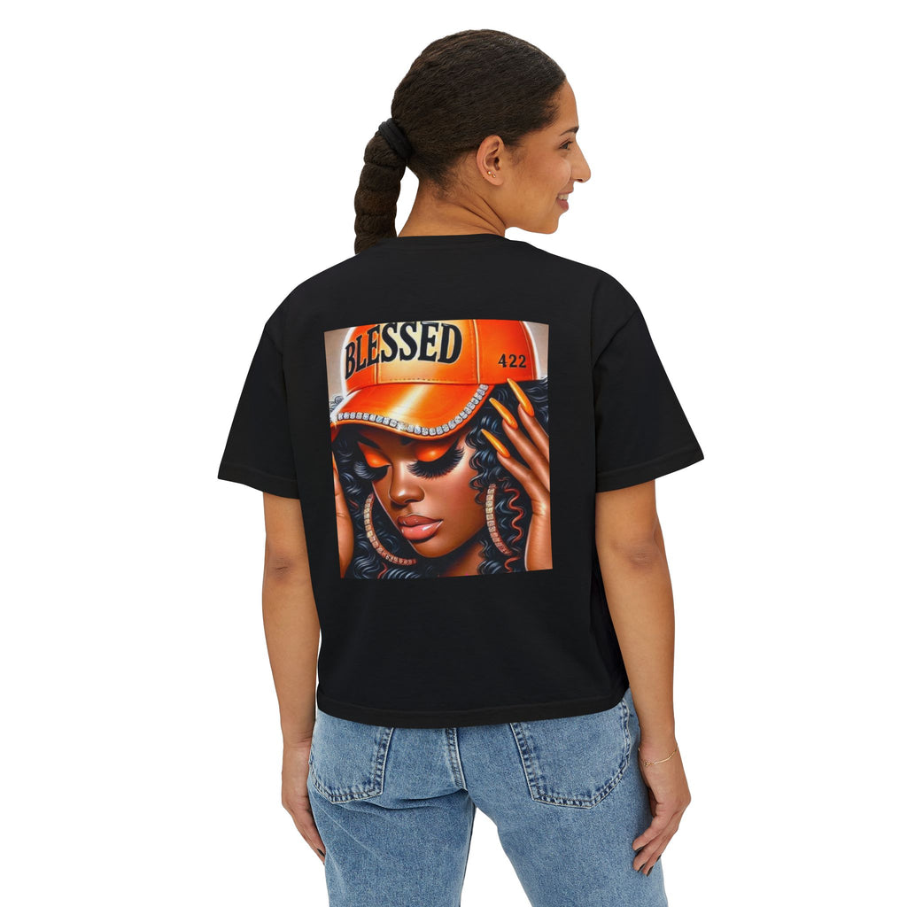 Blessed 422 Boxy Tee – Women’s Graphic Crop Shirt