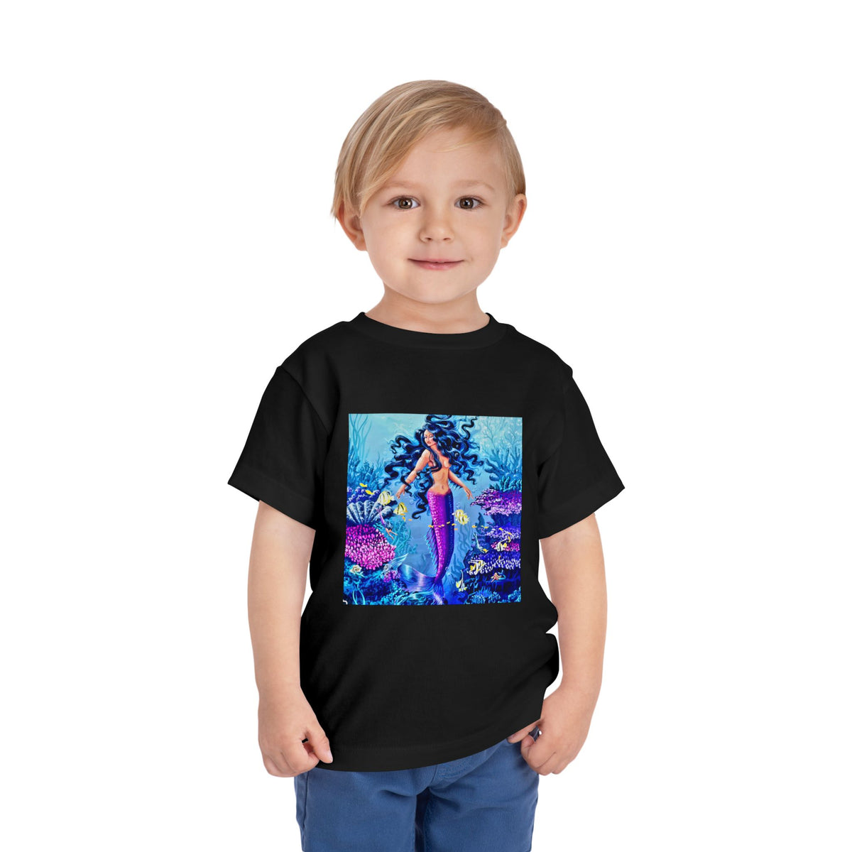 Mermaid Toddler Tee — Colorful Underwater Ocean Playtop