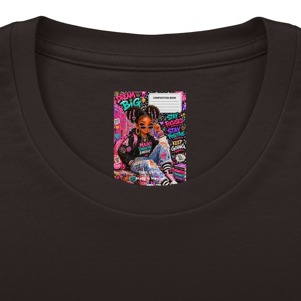 Dream Big Graphic Tee — Motivational Girl Street Art T-Shirt