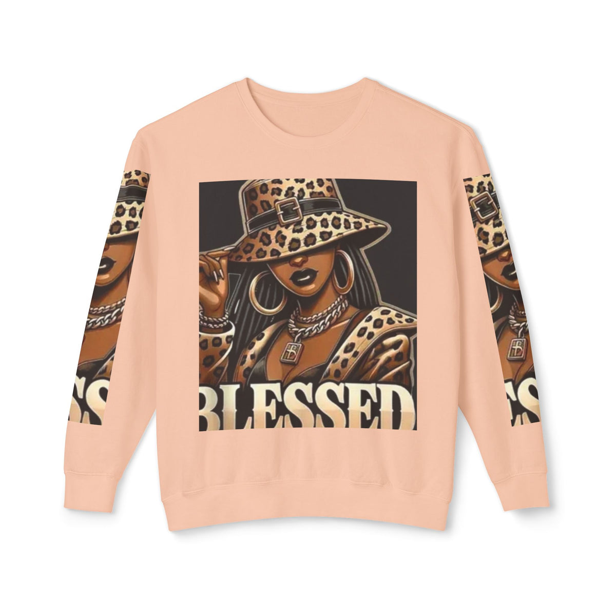 Blessed Leopard Femme Crewneck Sweatshirt