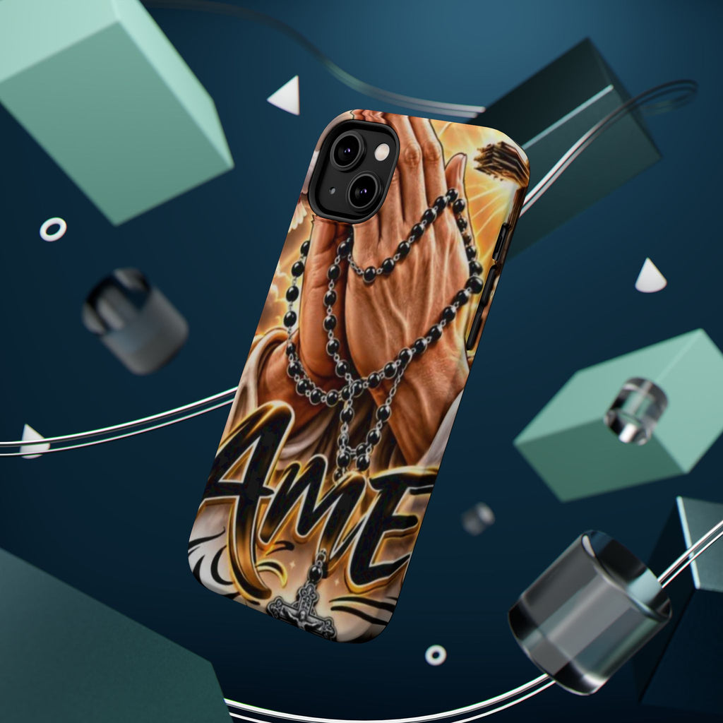 Praying Hands Rosary Magnetic Impact Phone Case