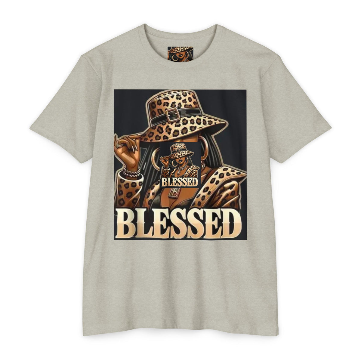 Blessed Leopard Hat T-Shirt