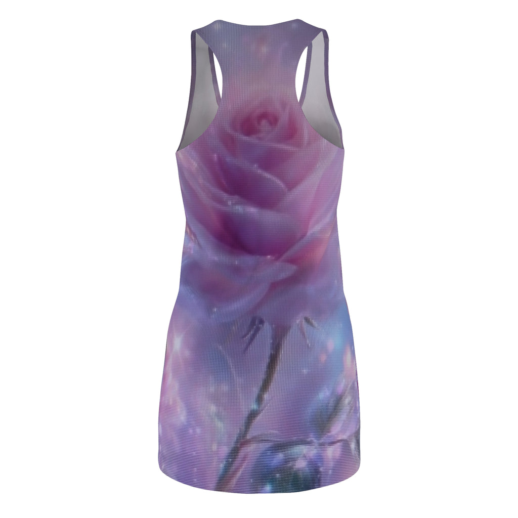 Racerback Dress — Dreamy Lavender Rose All-Over Print