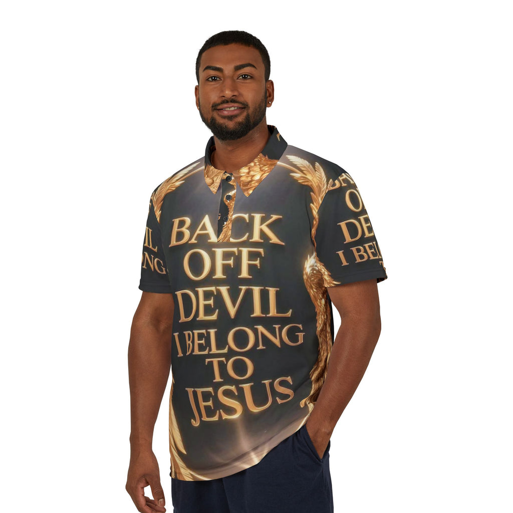 Back Off Devil I Belong to Jesus Polo Shirt