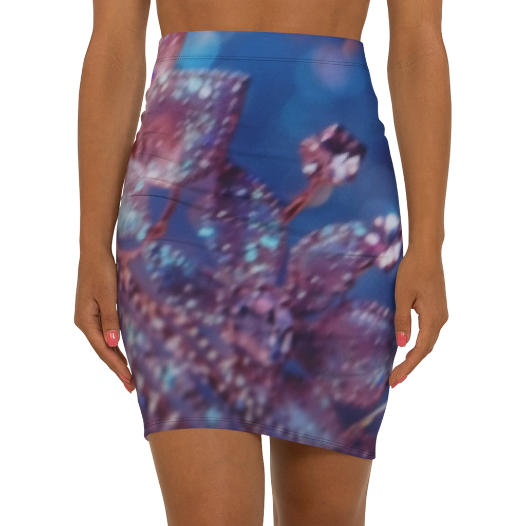 Women's Mid-Waist Pencil Skirt (AOP)