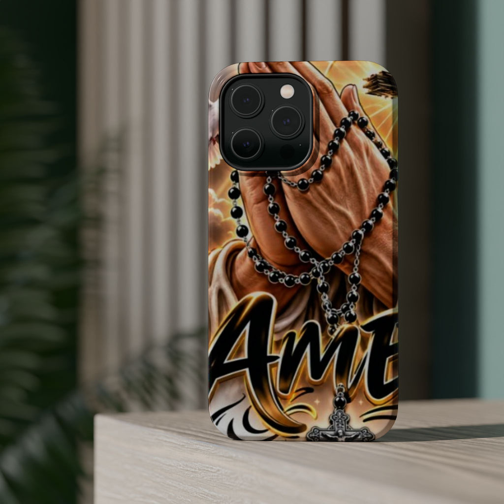 Praying Hands Rosary Magnetic Impact Phone Case