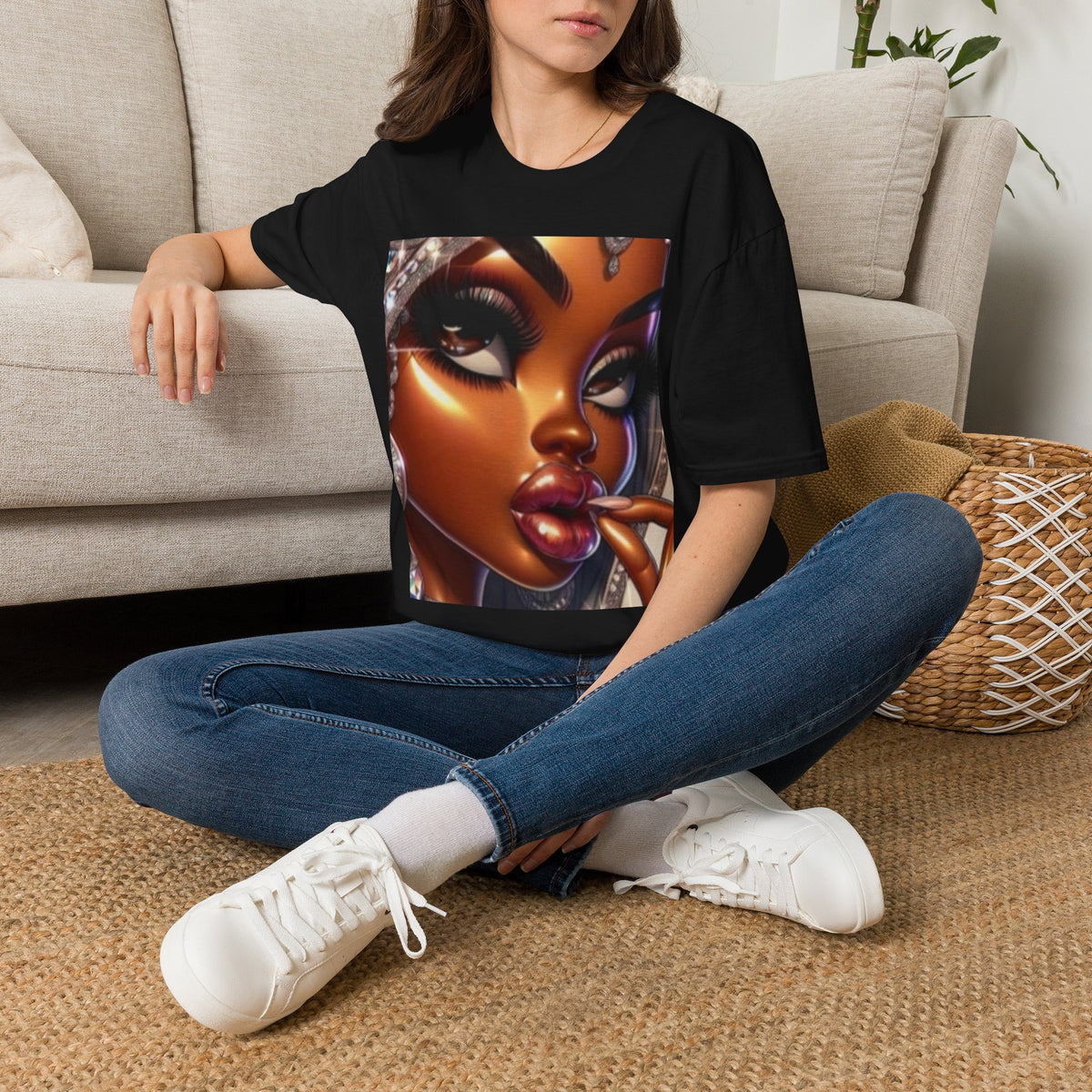 Afro Glam Portrait T-Shirt