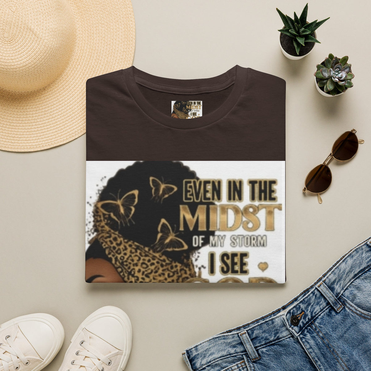 Faith Tee — "Even in the Midst of My Storm I See God Working It Out for Me" Inspirational Shirt