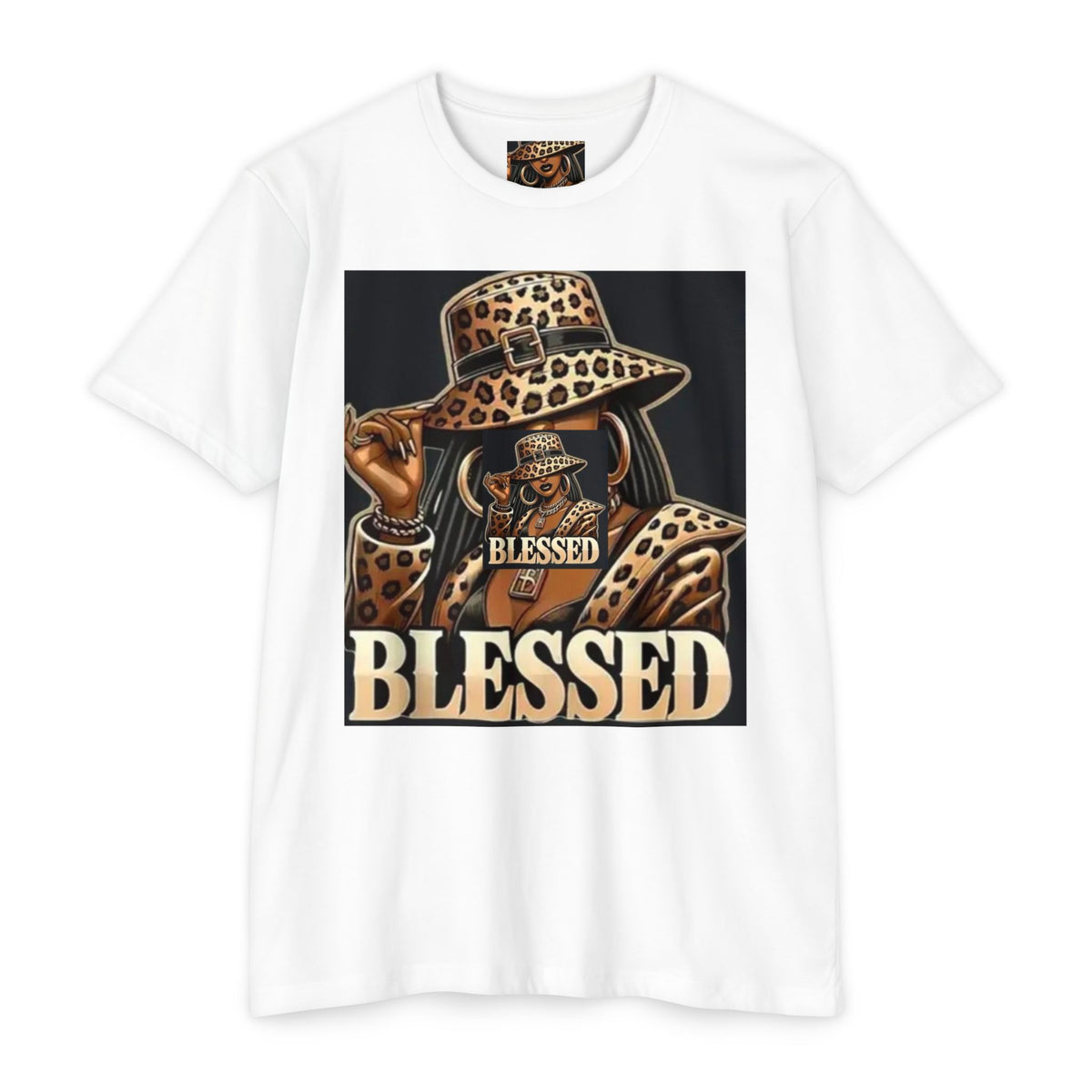Blessed Leopard Hat T-Shirt