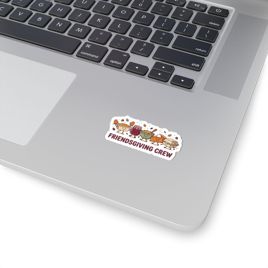 Friendsgiving Crew Sticker | Thanksgiving Fall Harvest, Pumpkin Pie, Watercolor Foliage
