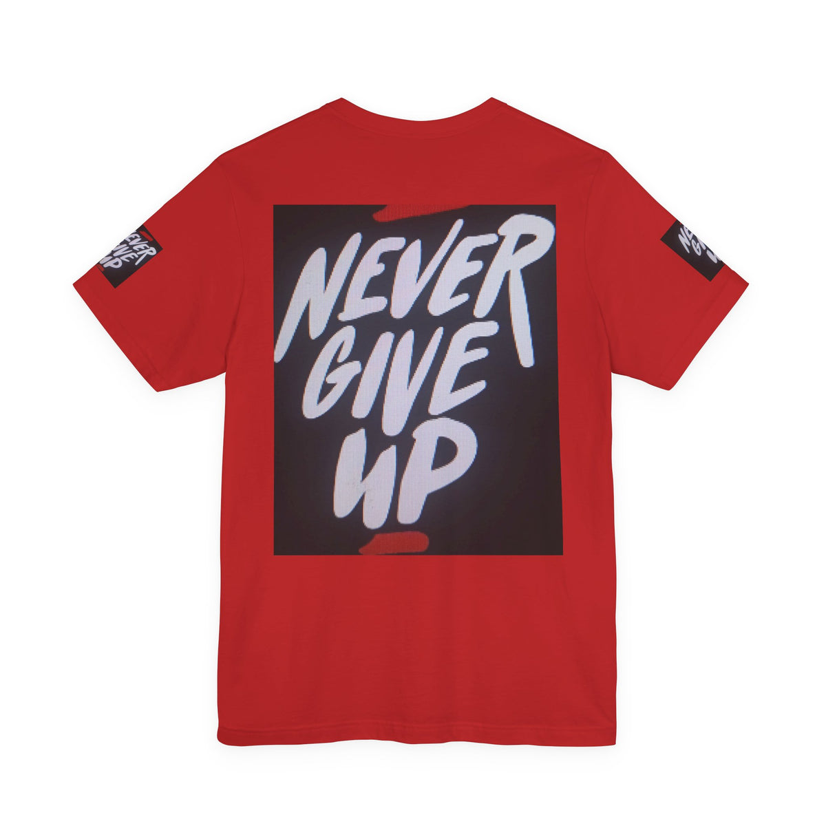 Never Give Up Tee — Motivational Graphic T‑Shirt