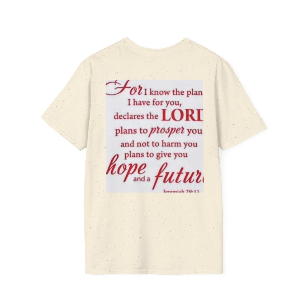 Christian Scripture T‑Shirt — "For I Know the Plans" Jeremiah 29:11 Inspirational Tee