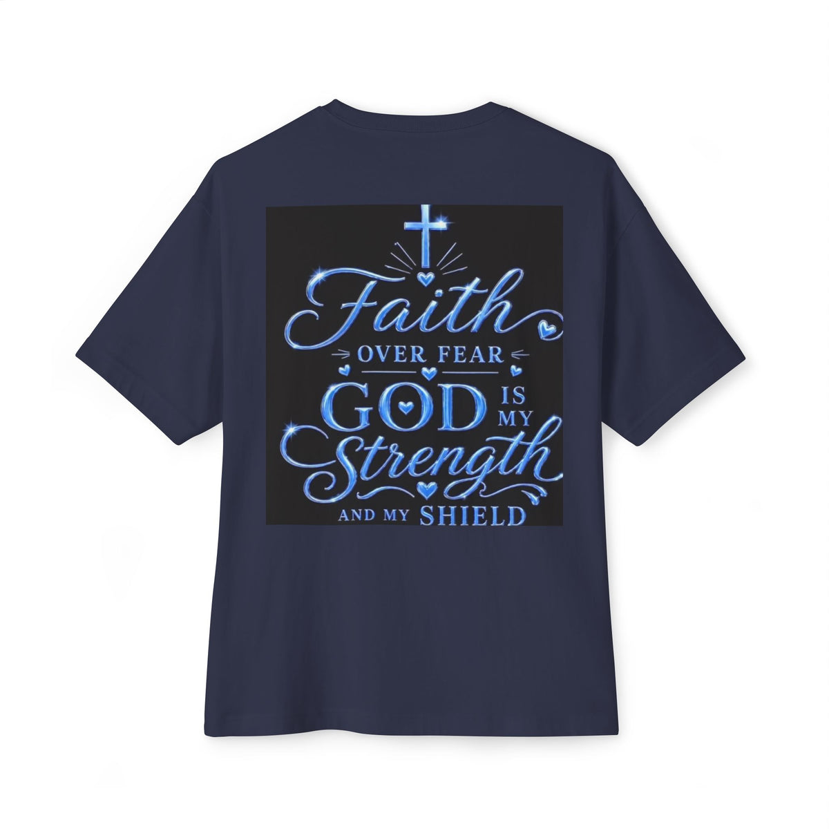Faith Over Fear Tee — "God is My Strength" Christian T‑Shirt