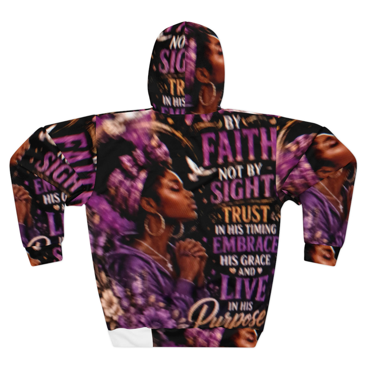 Faith Not by Sight Hoodie — Inspirational Christian All-Over Print Pullover