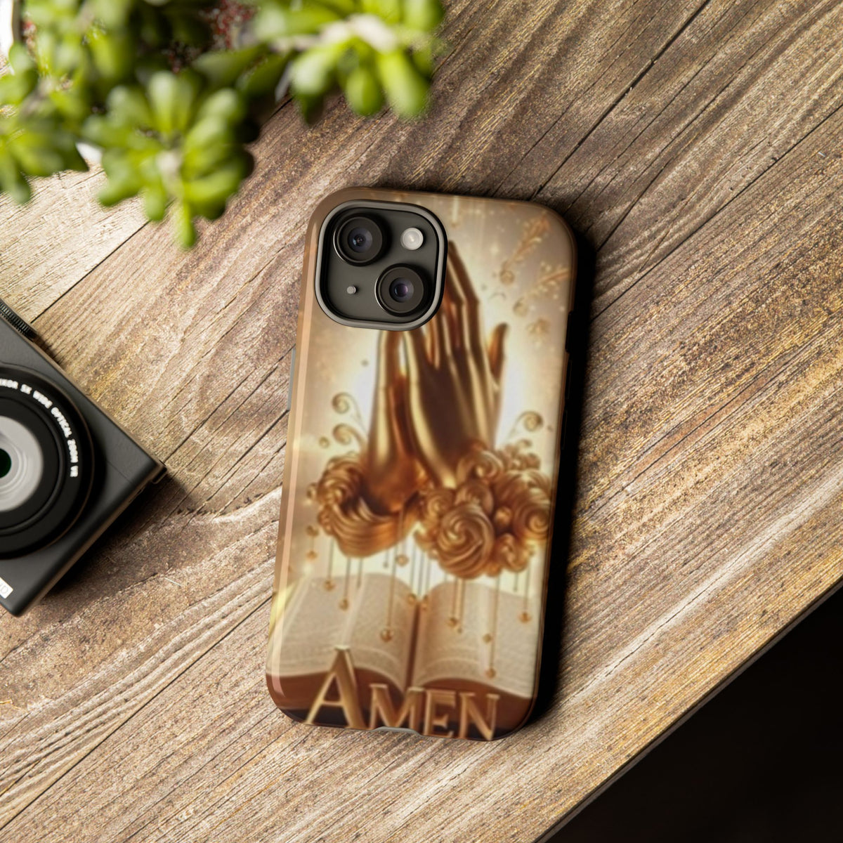 Prayer Hands 'Amen' Phone Case - Religious Christian iPhone Case