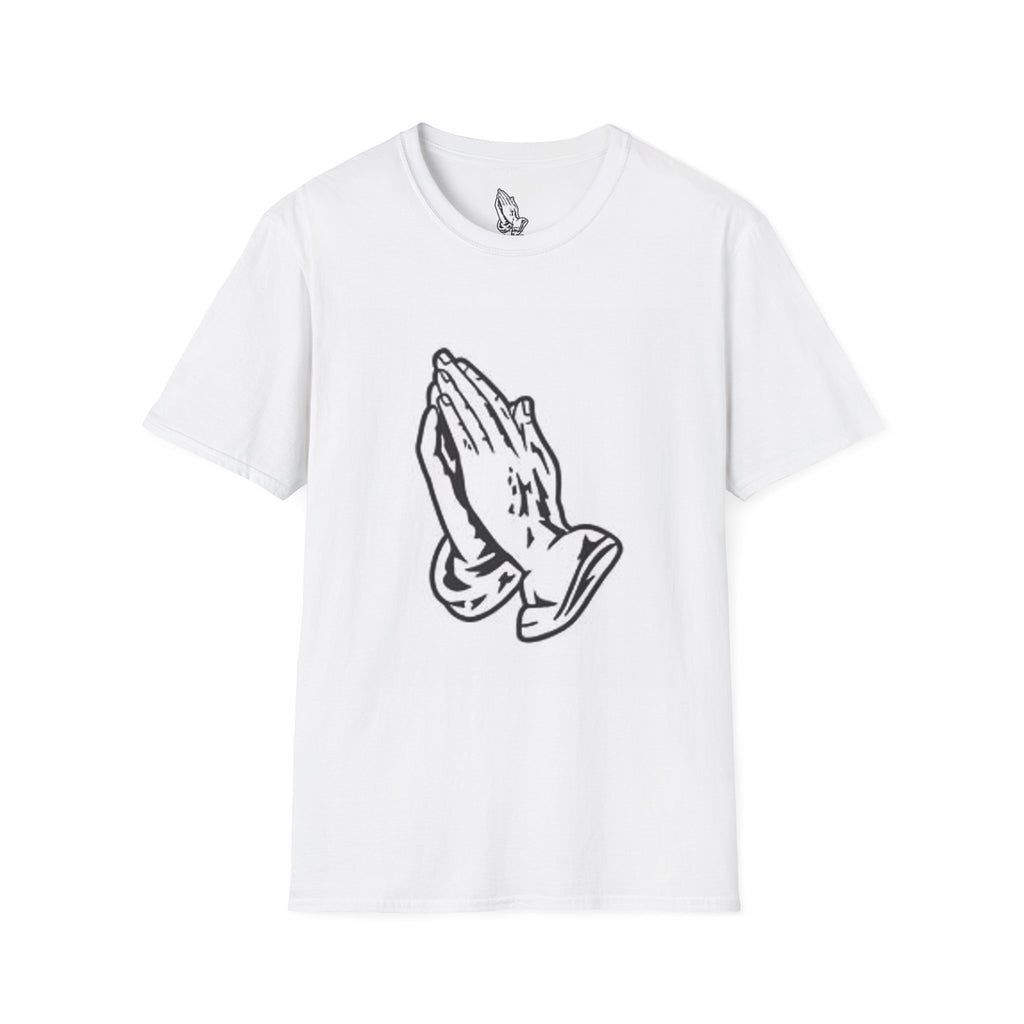 Praying Hands T-Shirt — Vintage Prayer Graphic Tee for Faith & Spiritual Style