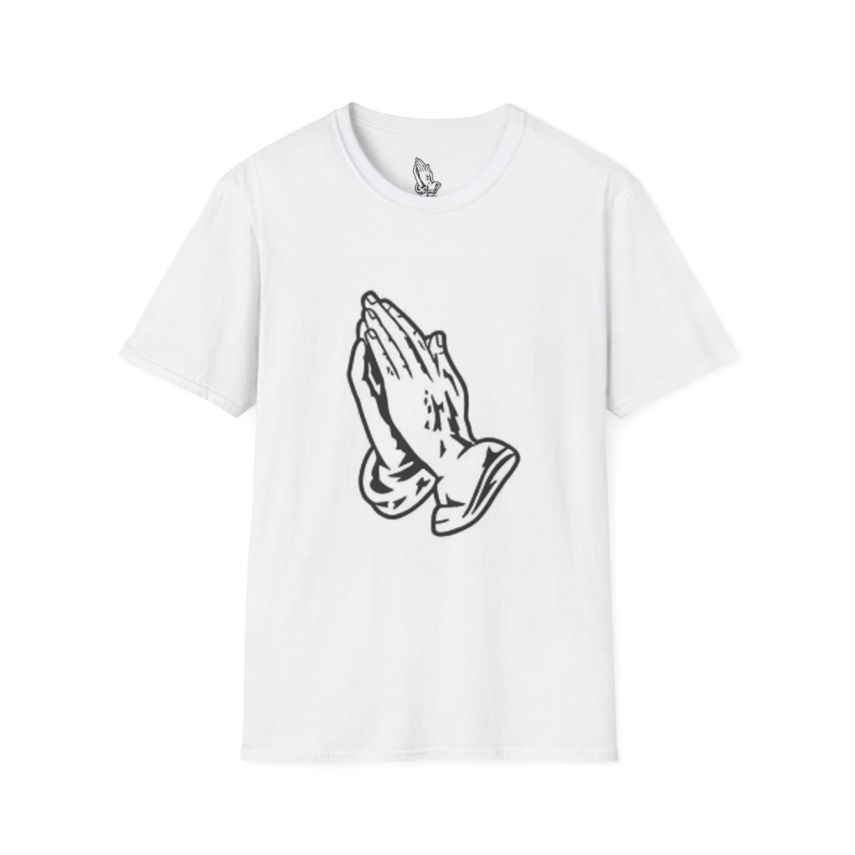 Praying Hands T-Shirt — Vintage Prayer Graphic Tee for Faith & Spiritual Style
