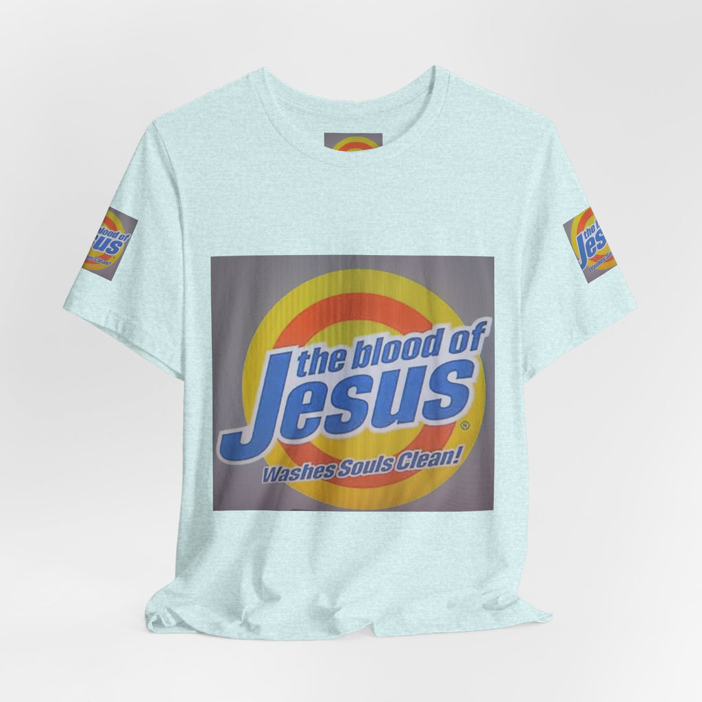 Christian T-Shirt - "The Blood of Jesus Washes Souls Clean" Graphic Tee