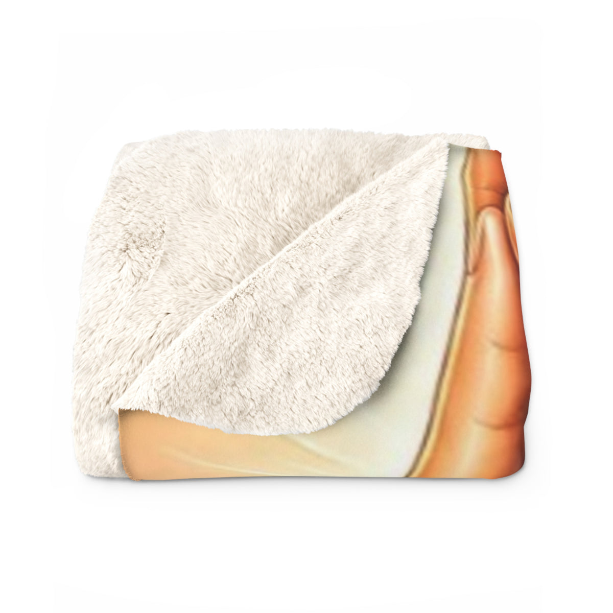 Sherpa Blanket – "Only God Can Judge Me" Praying Hands Religious Throw
