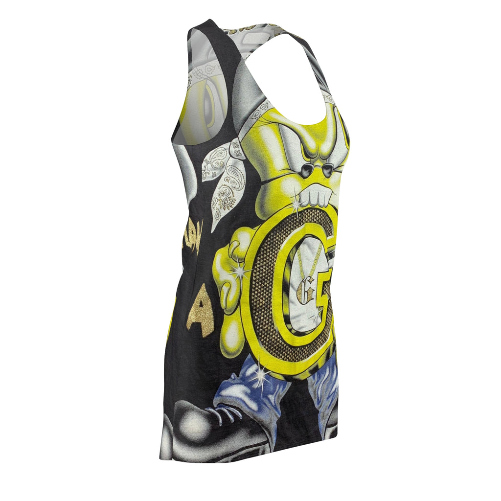 Graffiti 'G' Racerback Dress — Urban Streetwear Graphic Dress