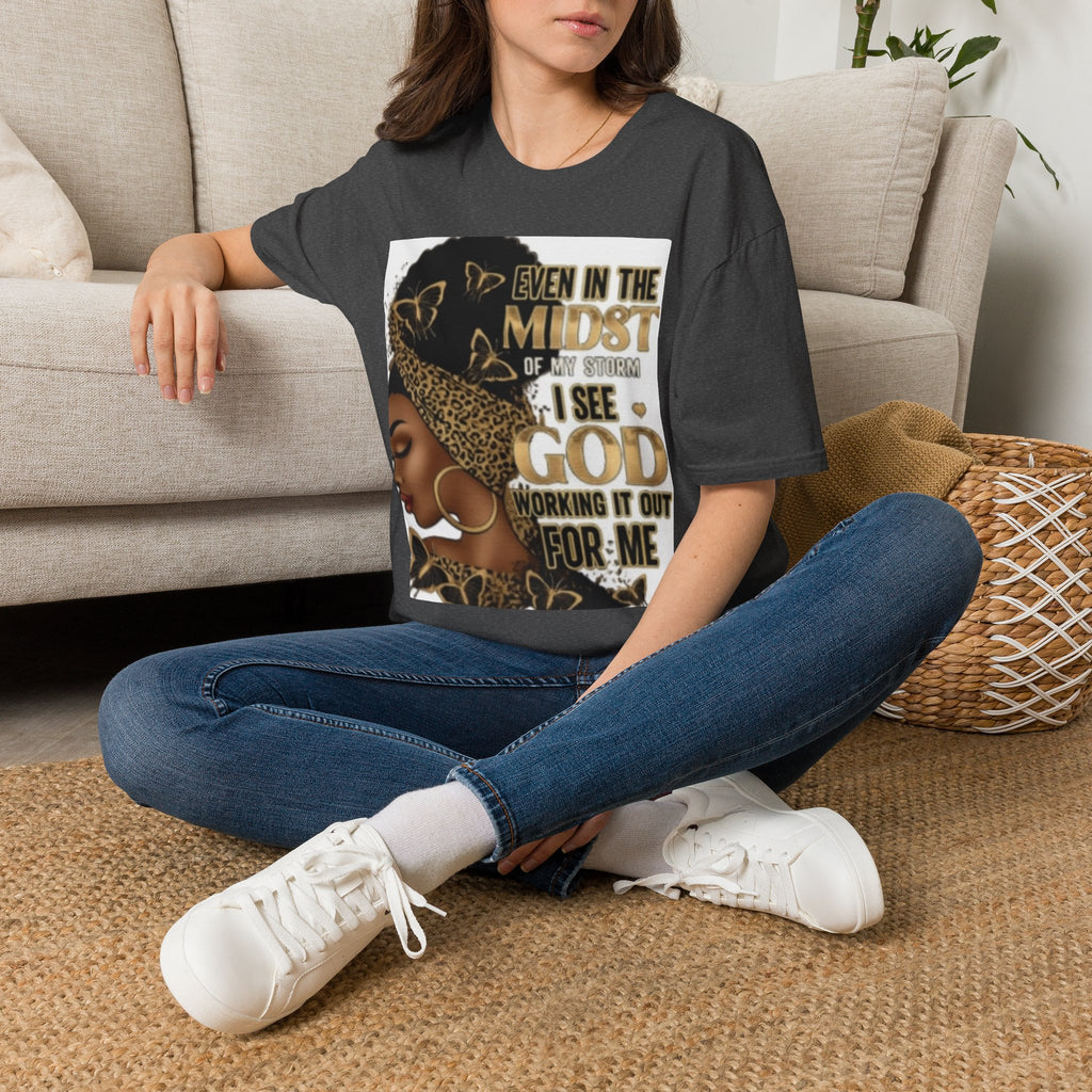 Faith Tee — "Even in the Midst of My Storm I See God Working It Out for Me" Inspirational Shirt
