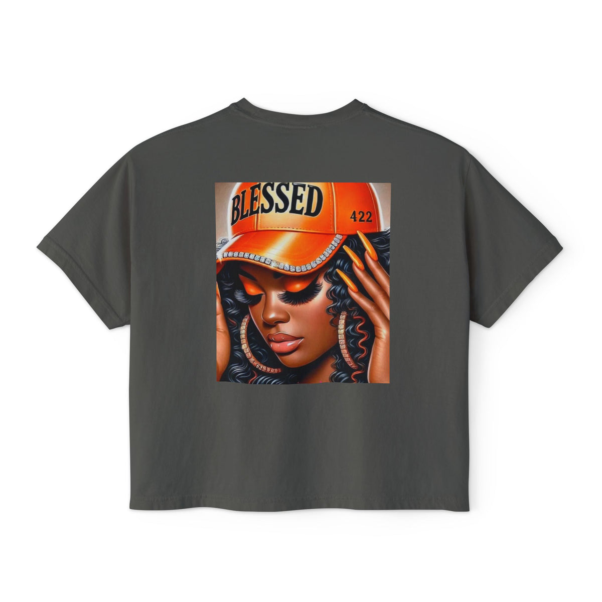 Blessed 422 Boxy Tee – Women’s Graphic Crop Shirt