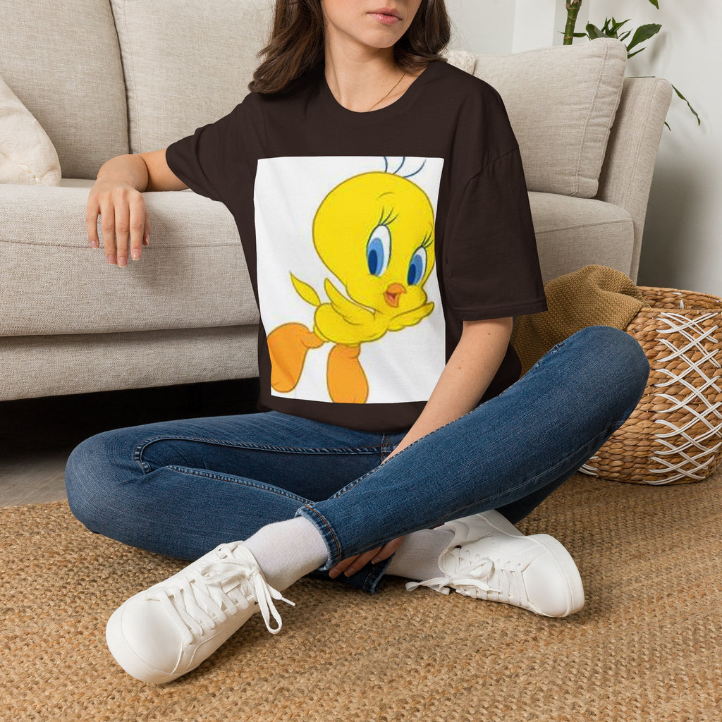 Cartoon Yellow Bird T-Shirt — Cute Tweety Graphic Tee