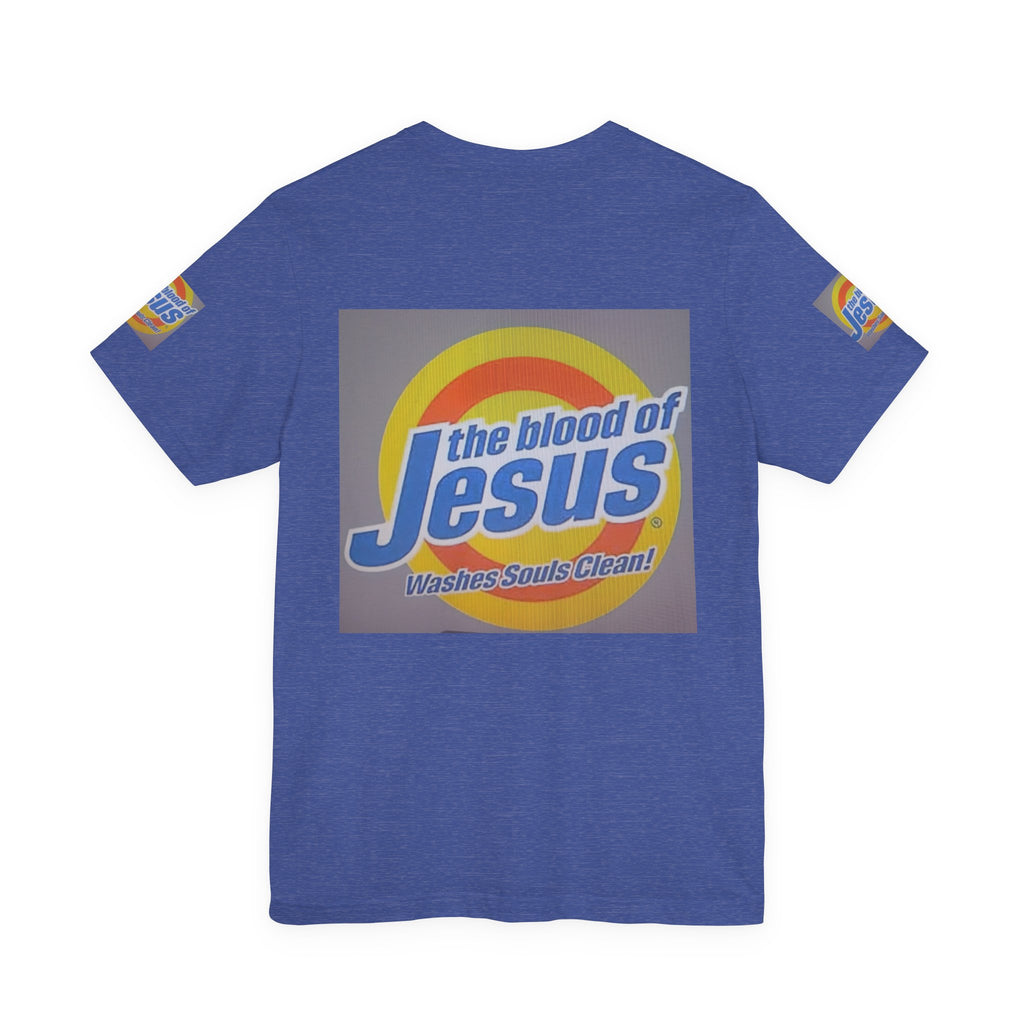 Christian T-Shirt - "The Blood of Jesus Washes Souls Clean" Graphic Tee