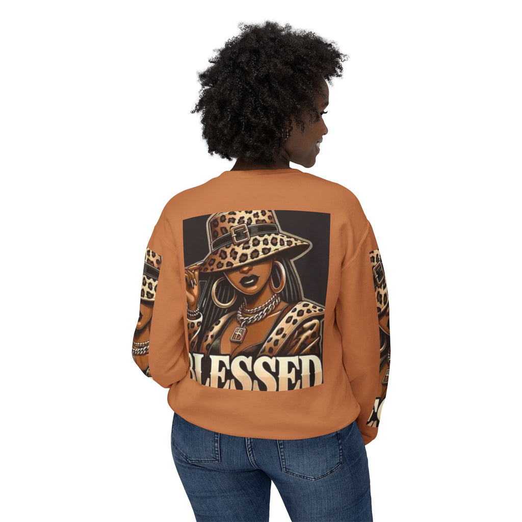 Blessed Leopard Femme Crewneck Sweatshirt