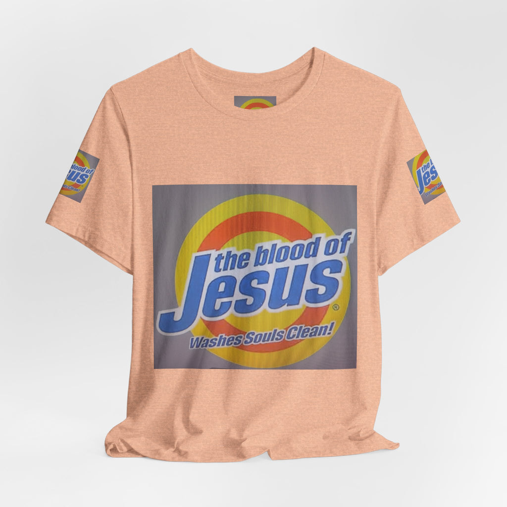 Christian T-Shirt - "The Blood of Jesus Washes Souls Clean" Graphic Tee