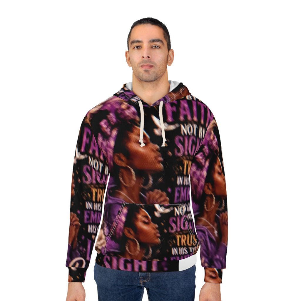 Faith Not by Sight Hoodie — Inspirational Christian All-Over Print Pullover