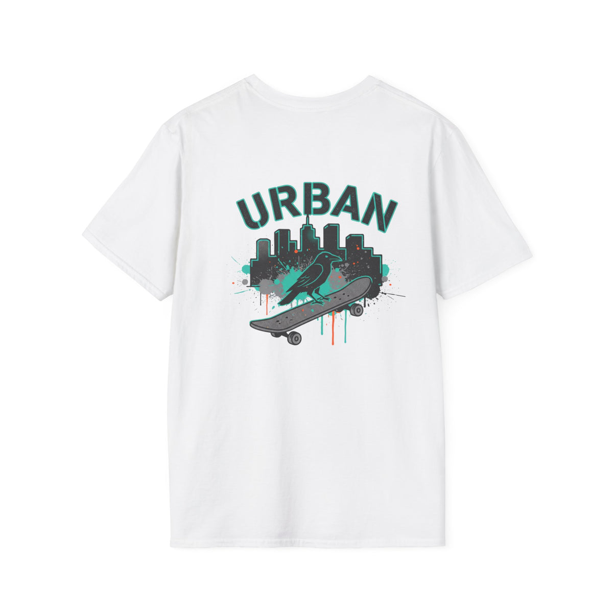 Urban Skateboard T-Shirt — City Skyline Skate Crew Tee