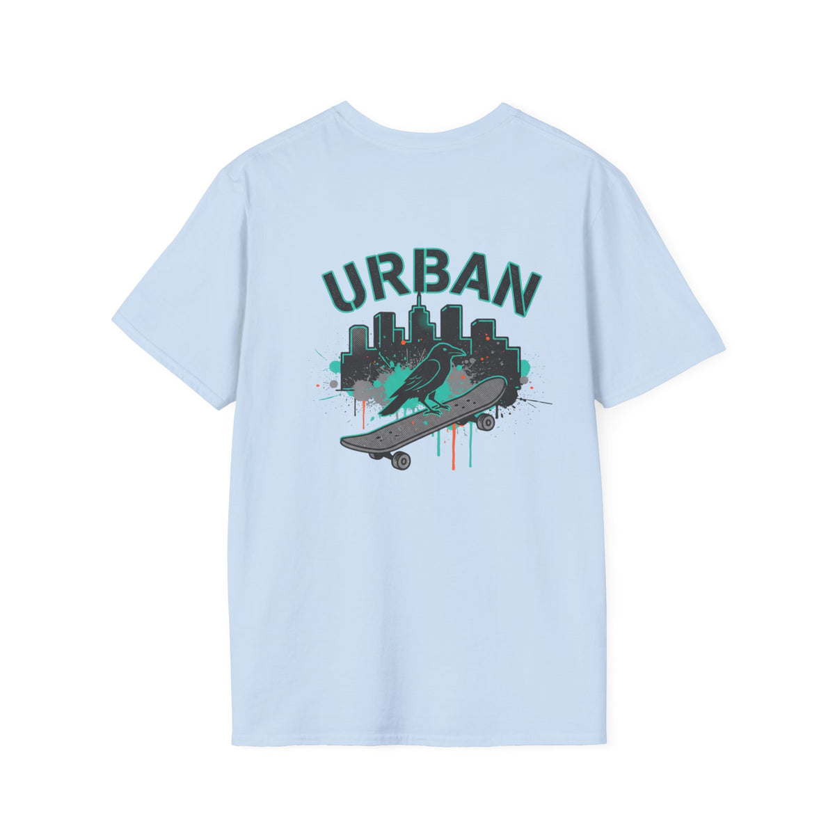 Urban Skateboard T-Shirt — City Skyline Skate Crew Tee