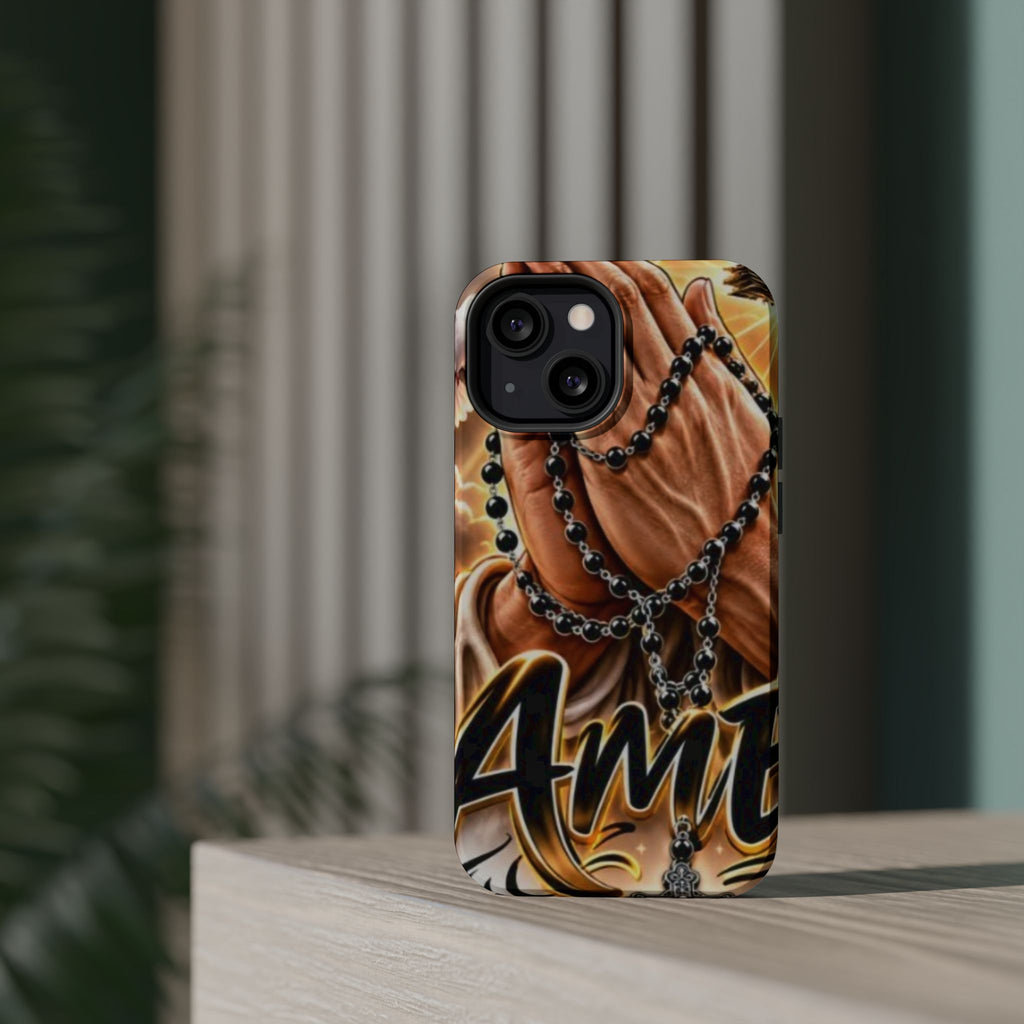 Praying Hands Rosary Magnetic Impact Phone Case