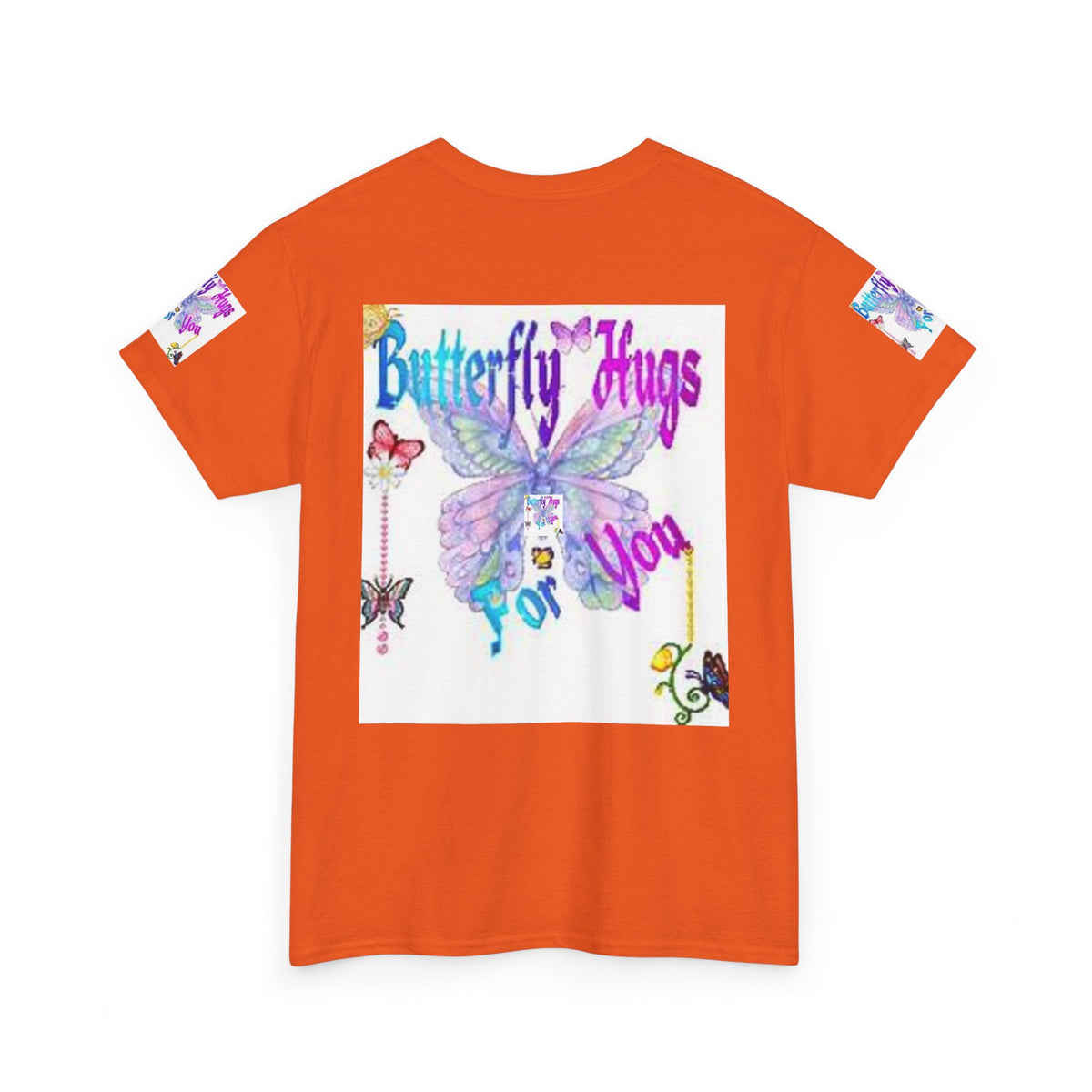 Butterfly Hugs Tee — Pastel Butterfly Graphic Shirt with "Butterfly Hugs For You"