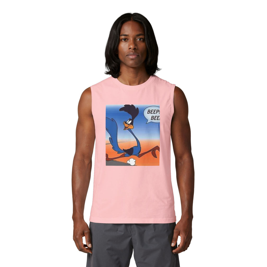 Road Runner 'Beep Beep' Muscle Tank — Vintage Cartoon Graphic Tank Top