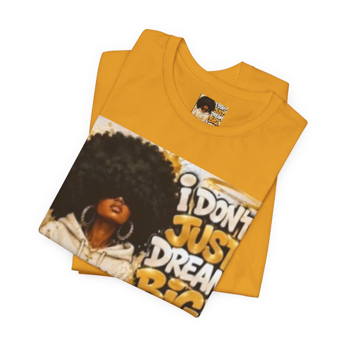 Faith Hoodie Tee — "I Don’t Just Dream Big, I Pray Bigger" Inspirational Graphic T-Shirt