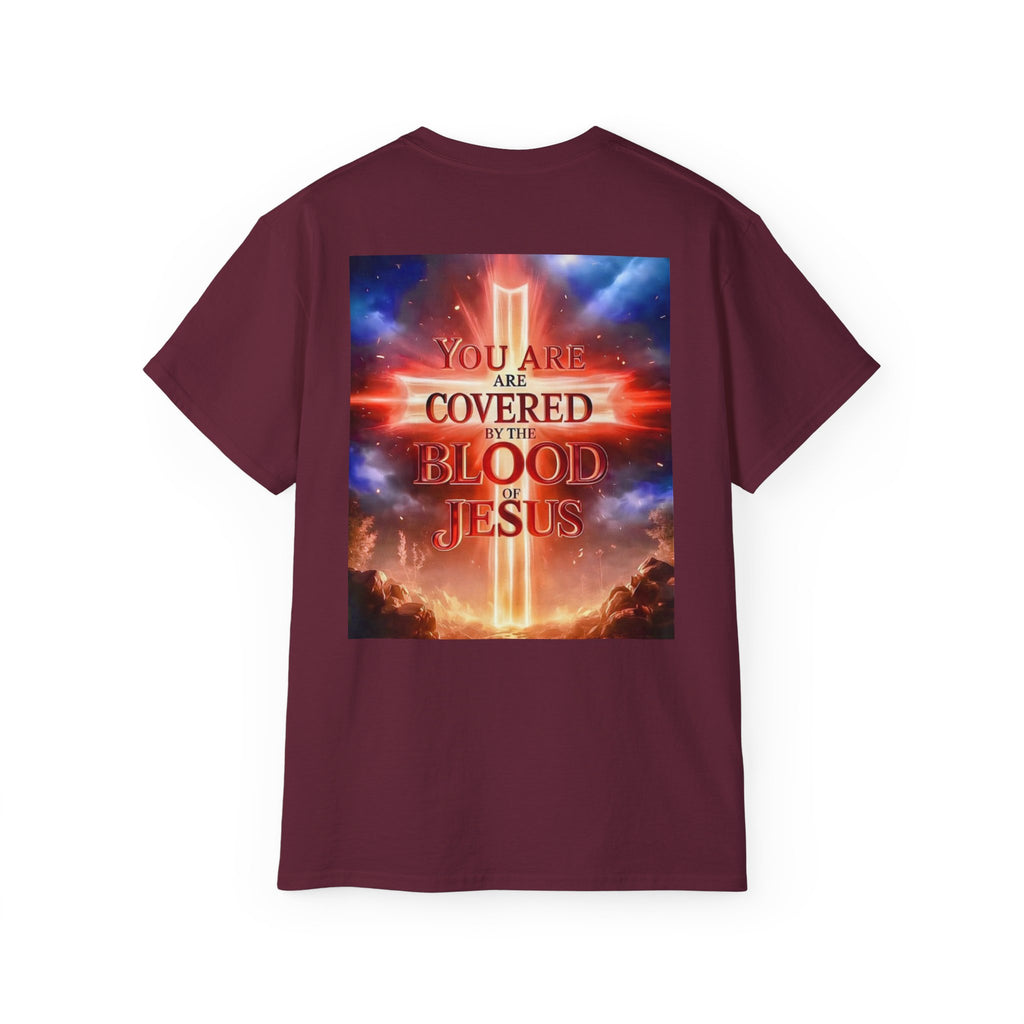 Christian T-Shirt — "You Are Covered by the Blood of Jesus" Gospel Tee