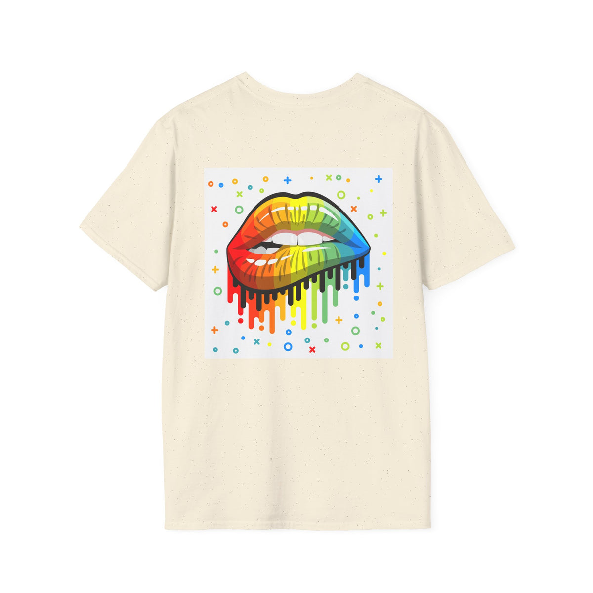 Rainbow Drip Lips T-Shirt — Pride LGBTQ+ Colorful Lip Graphic Tee