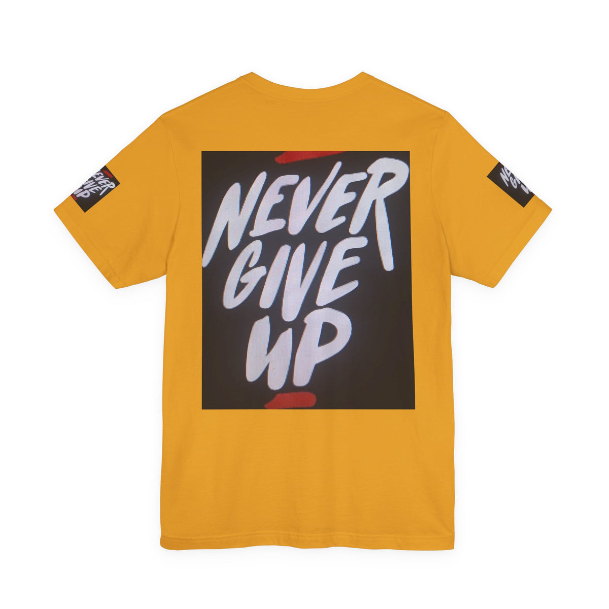 Never Give Up Tee — Motivational Graphic T‑Shirt