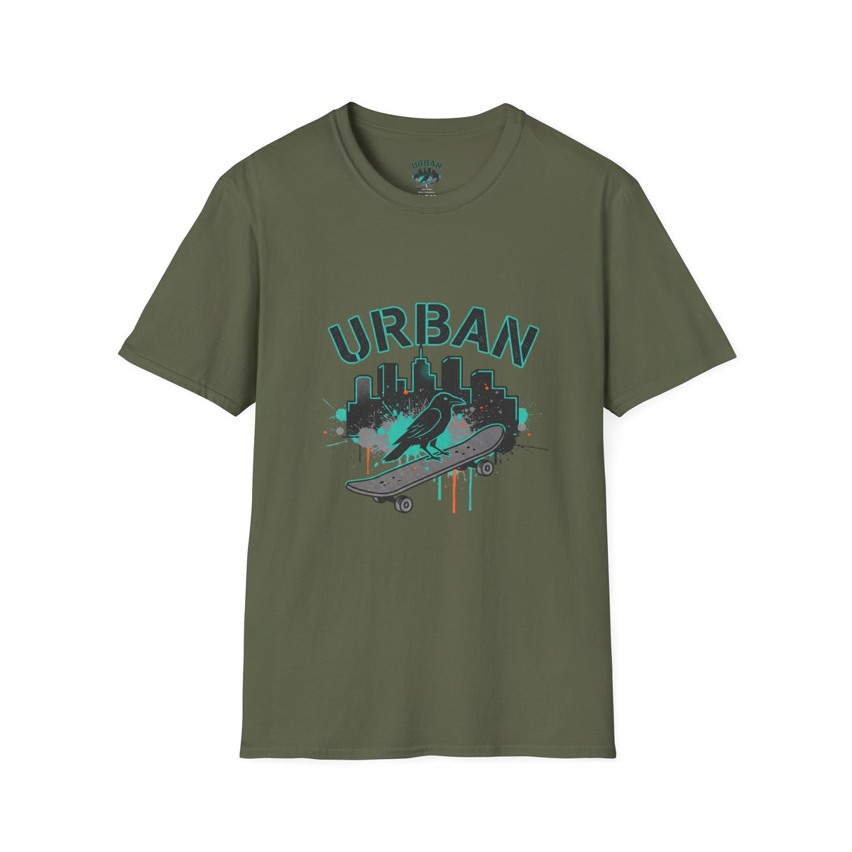 Urban Skateboard T-Shirt — City Skyline Skate Crew Tee