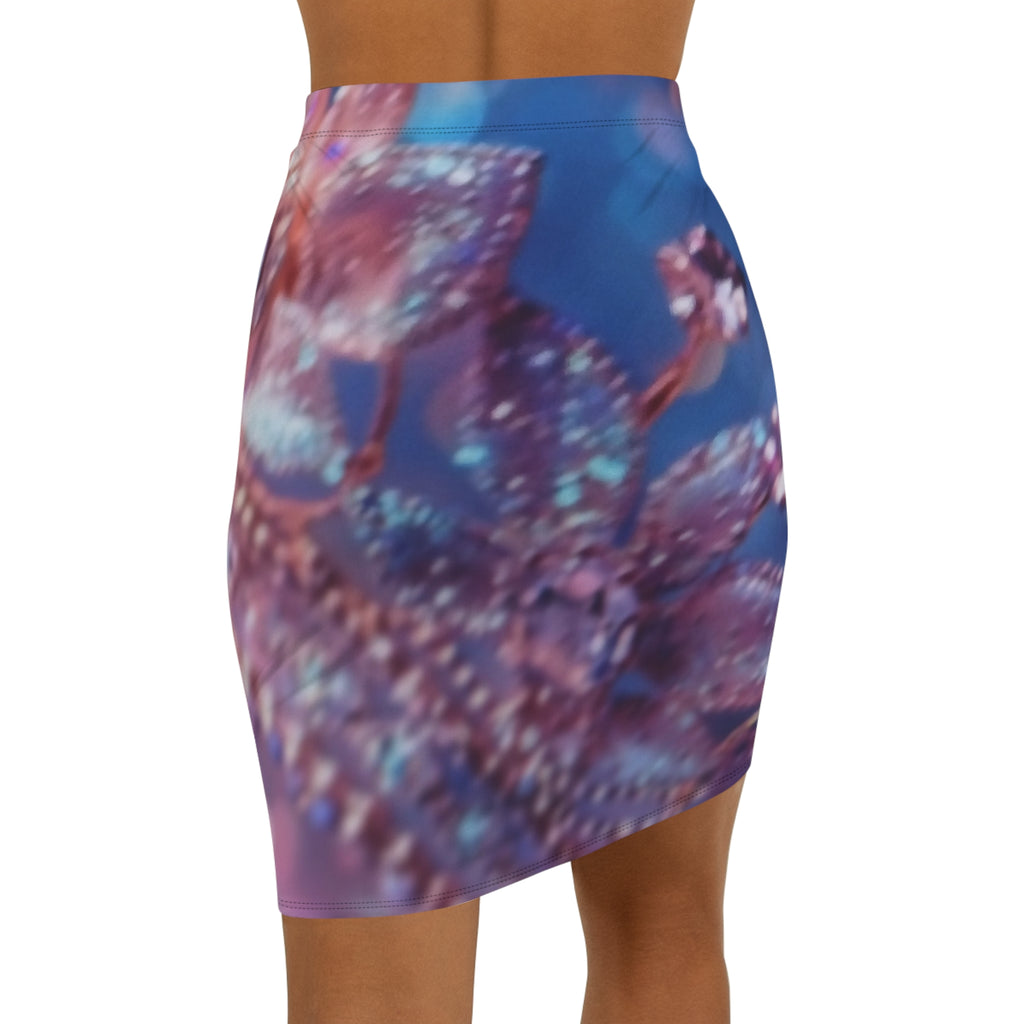 Women's Mid-Waist Pencil Skirt (AOP)
