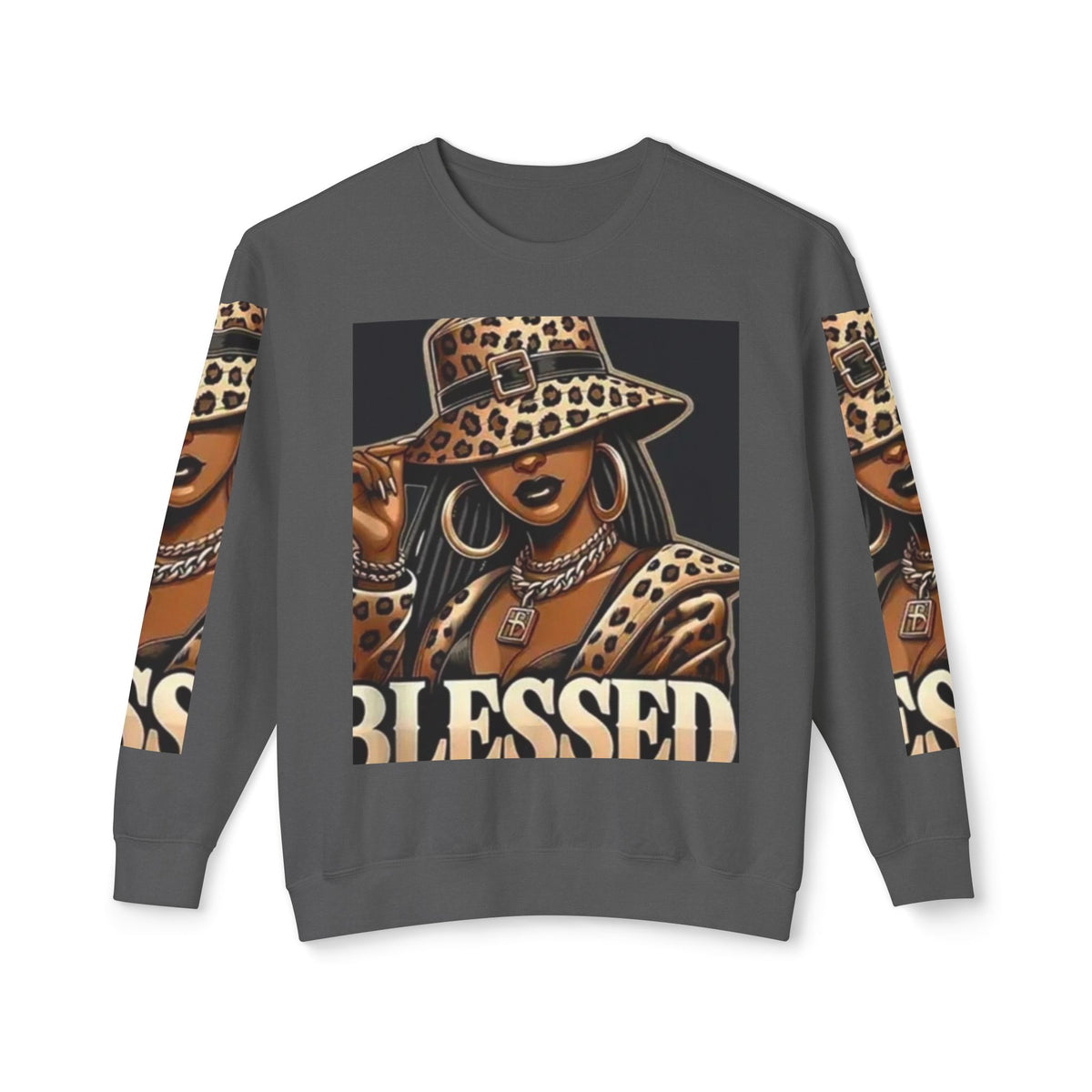 Blessed Leopard Femme Crewneck Sweatshirt