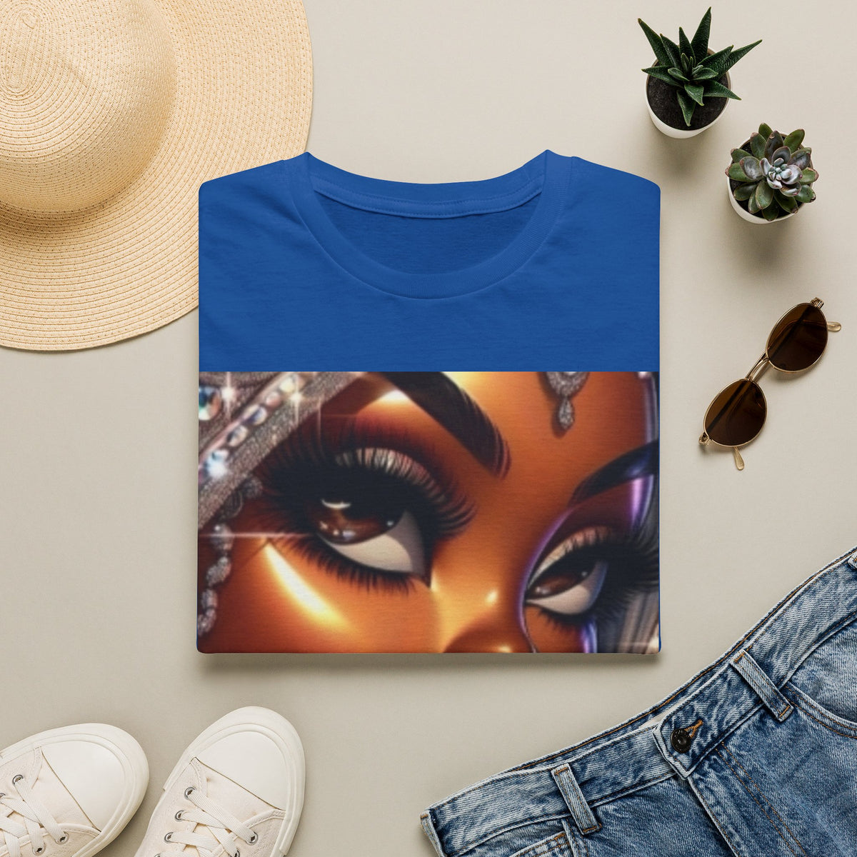 Afro Glam Portrait T-Shirt